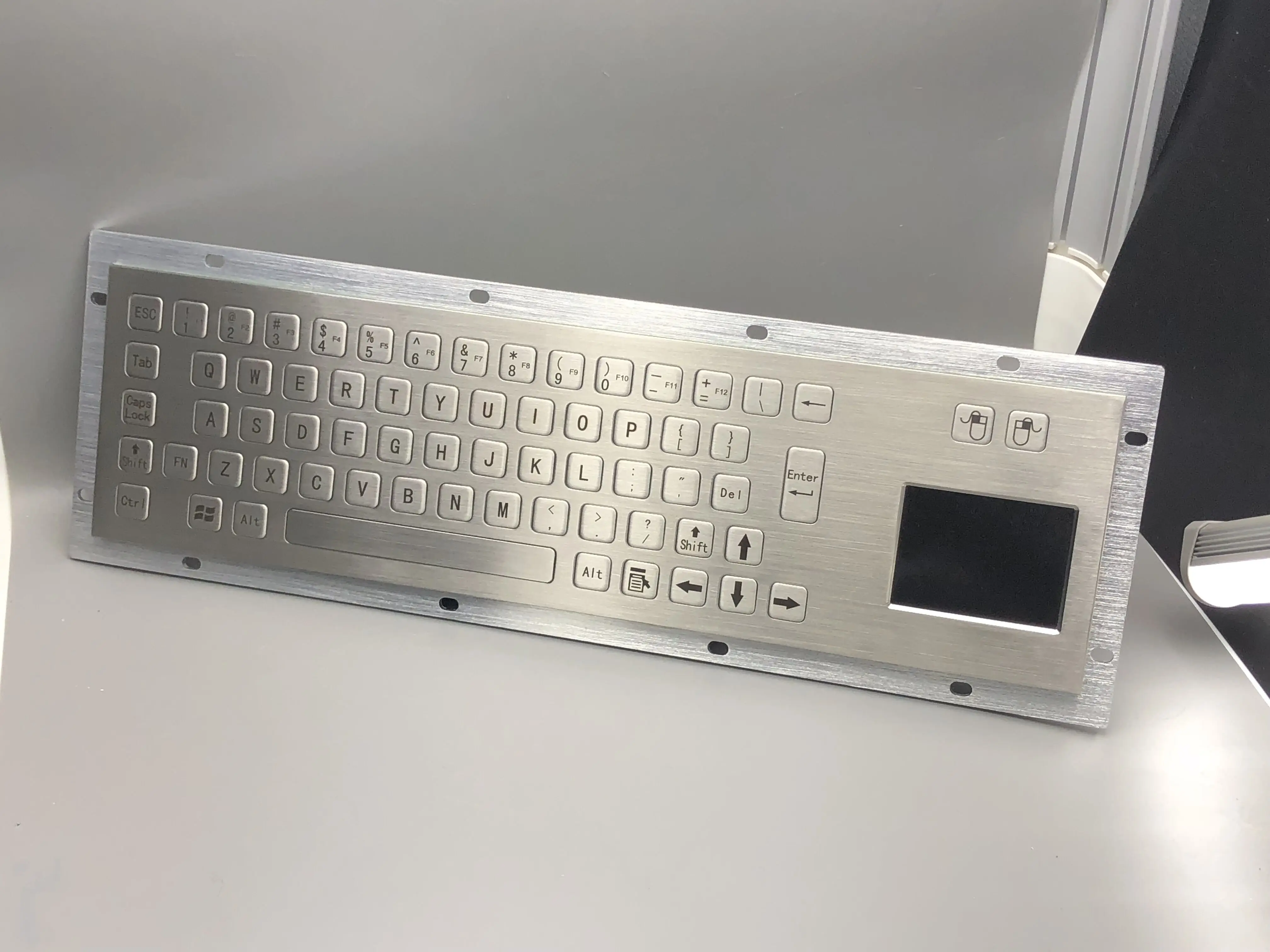 Metal Keyboard Touchpad Touch Pad With Trackpad Rugged Kiosk Keyboard Manufacturer Waterproof Touch Screen Membrane Keypad