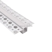 10 x 1m setslot linear flange aluminum profile for led strip light super wide t type aluminium led profile for wall lighting
