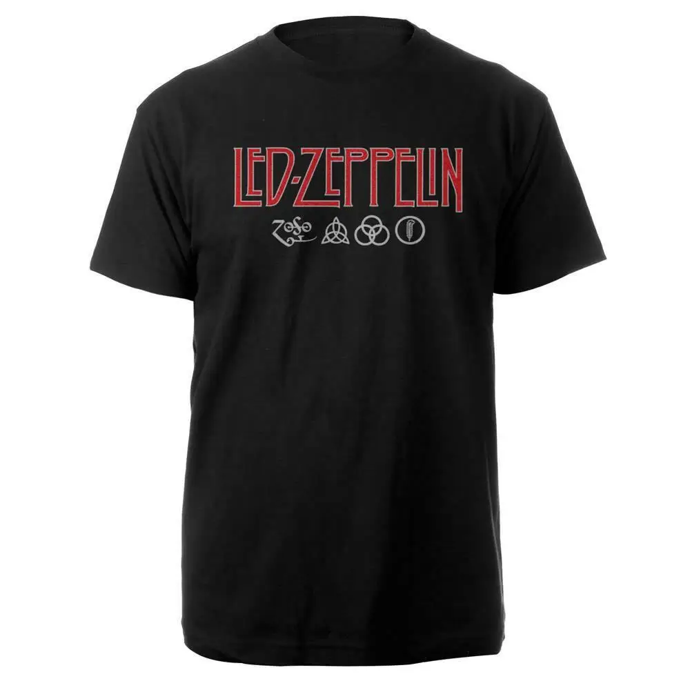 Официальная Лицензия-светодиодный ZEPPELIN-логотип и Футболка-ROCK PAGE PLANT