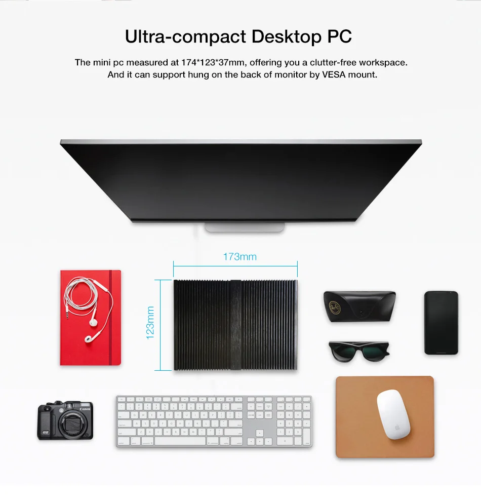 Мини-ПК Intel Celeron J1900 Windows Linux 8 ГБ DDR3L 120 ГБ SSD HDMI VGA двойной Дисплей 1000 Мбит/с LAN 300 Мбит WiFi безвентиляторный Micro PC