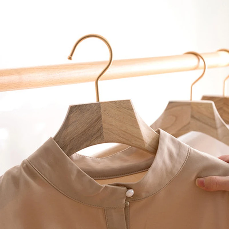 4 шт./лот натуральные камфорные деревянные вешалки для пальто противоскользящие