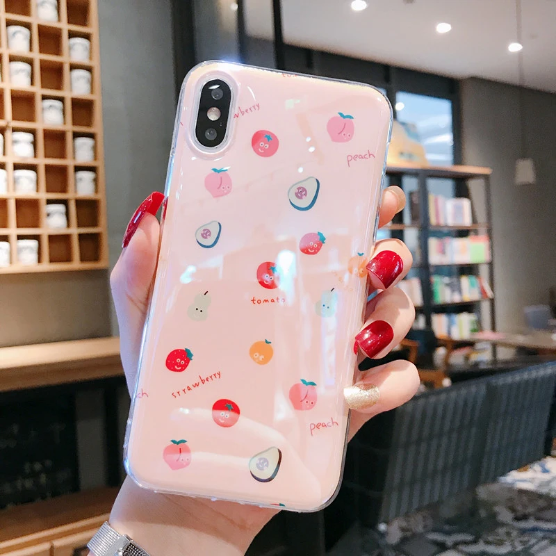 Синий светильник фрукты мягкие чехлы для huawei P30 P20 P10 Коврики 10 20 Pro Lite Honor 8X9 10 Lite 20 Pro 20i V20 Nova 3 3i 4 5 Pro 5i