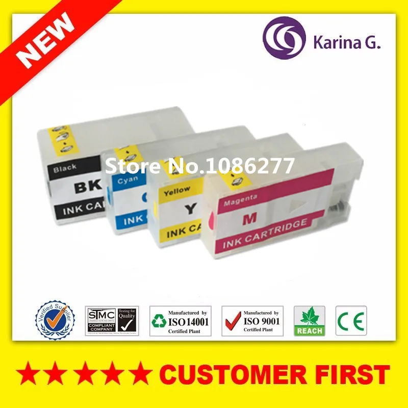 

4PCS Empty Compatible ink cartridges for Canon pgi 1400 PGI-1400 PGI1400 for Canon MAXIFY MB2040 MB2340