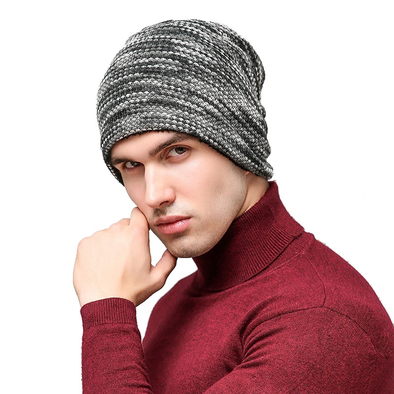 Зимние Шапки для Для женщин мужчин трикотажные Skullies шапочки мягкий красочные