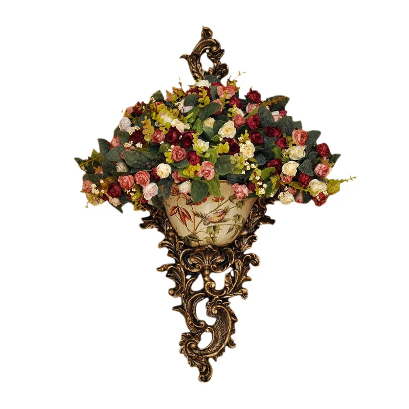 

Continental retro hanging wall mural on the wall ornaments Home Furnishing American flower bar wall decorations