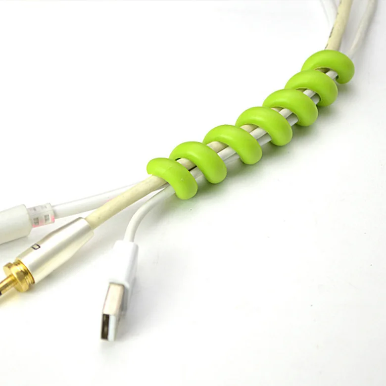 ZUCZUG 2 шт ПВХ спиральное USB зарядное устройство протектор сердцевины кабеля