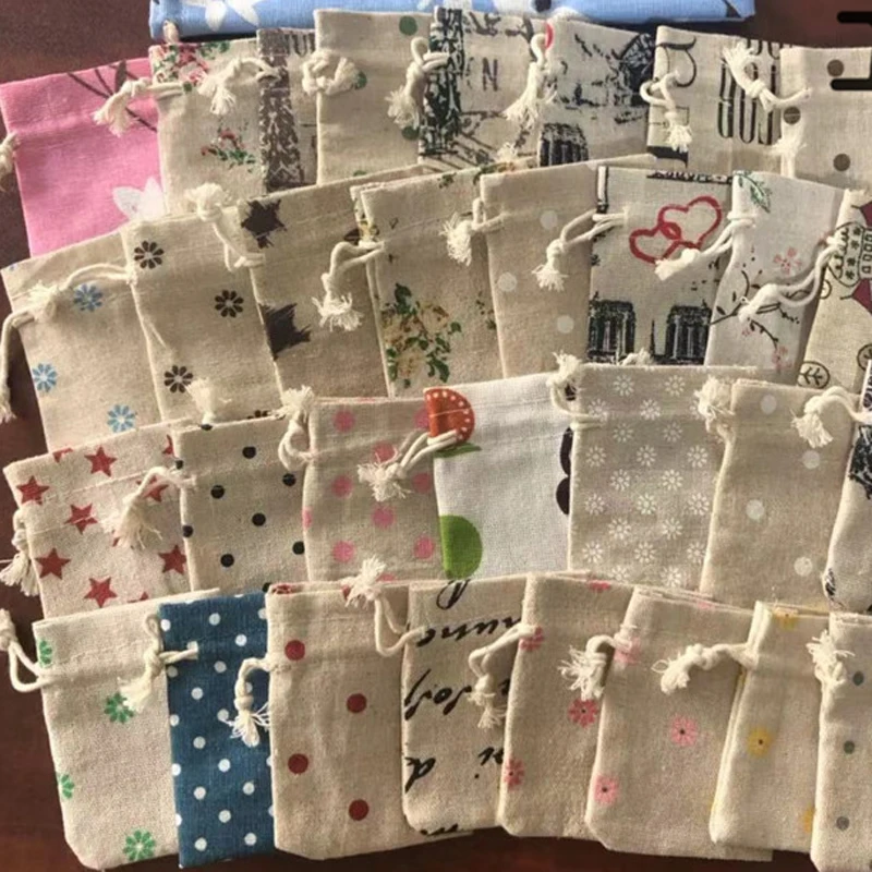 7*9 см хлопковый мешок маленький цветок Роза волна шоколадные конфеты пакет