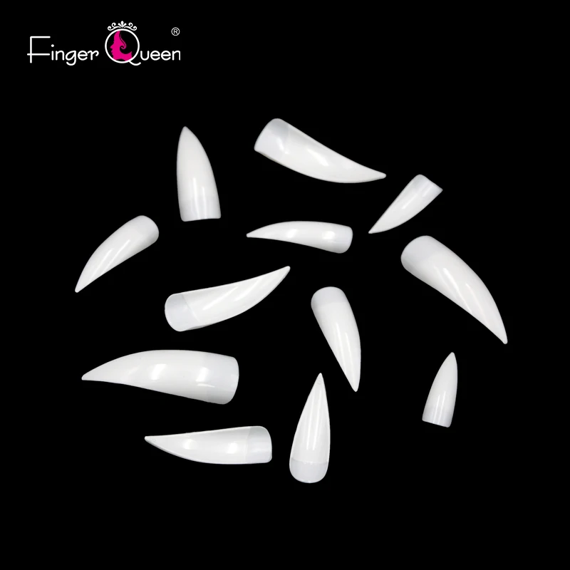 FingerQueen 100 шт+ коробка балерина половина искусственные ногти/прозрачный гроб накладные ногти ABS искусственная DIY подделка УФ гель для ногтей - Цвет: F-933Jepulin-W