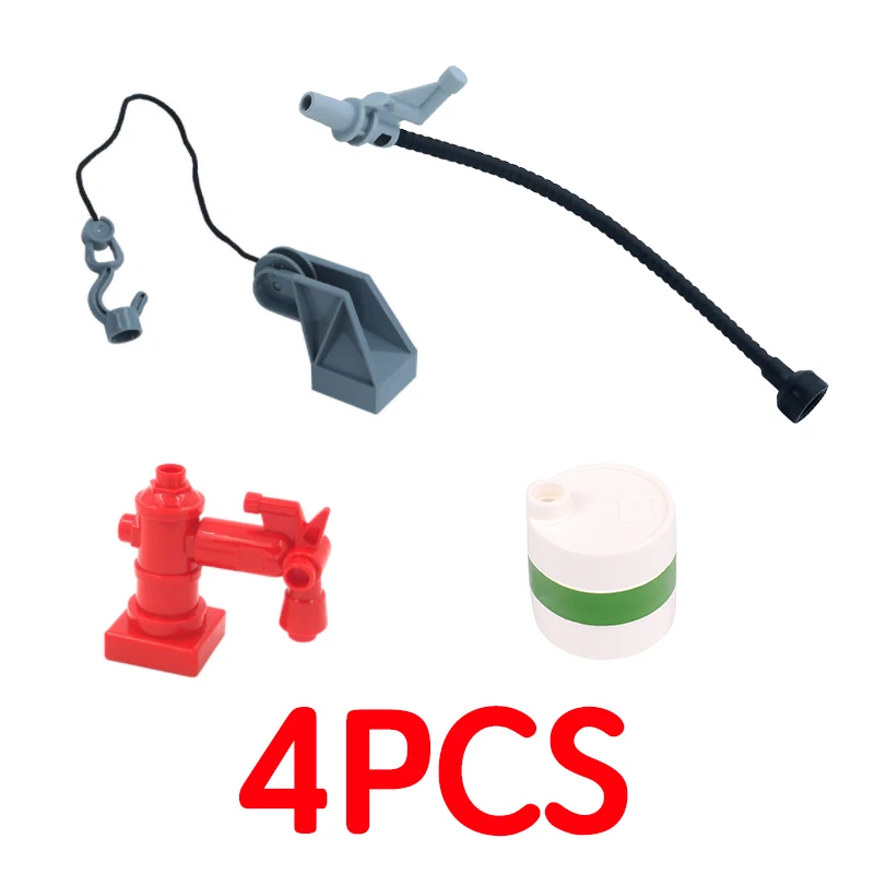 4pcstrafficesign Powiily поезд мост строительные блоки DIY сборка креативный развивающий поезд треки детские игрушки Совместимые Duplo кирпичи набор - Цвет: 4pcstrafficesign