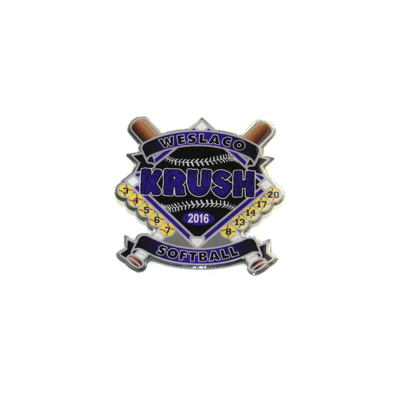 

Custom designed cheap badge high quality aluminum badge K200346