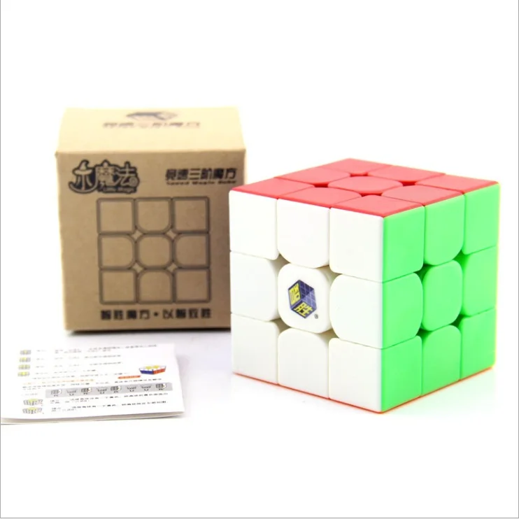 Новый оригинальный YuXin маленький магический 3x3x3 куб пазл черный без наклеек