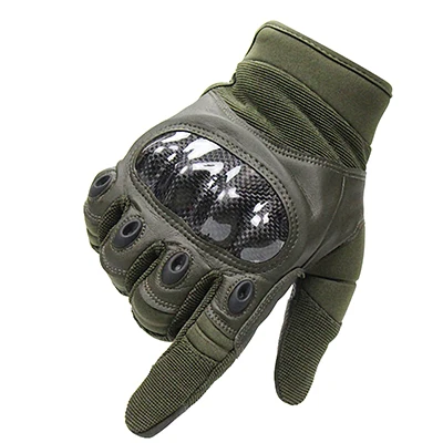 Army Green Военные тактические перчатки для мужчин армейские перчатки противоскользящие полный палец перчатки для пейнтбола спортивные Пешие прогулки Велоспорт углеродного волокна бойцовские перчатки - Цвет: Army Green