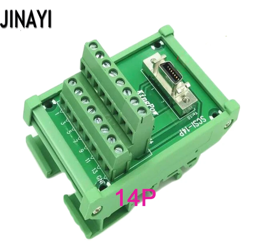 SCSI50 SCSI 50 Pin SCSI14 SCSI20 SCSI26 SCSI36 14P 20P 26P 36P блок коммутационная Клеммная плата разъем адаптера