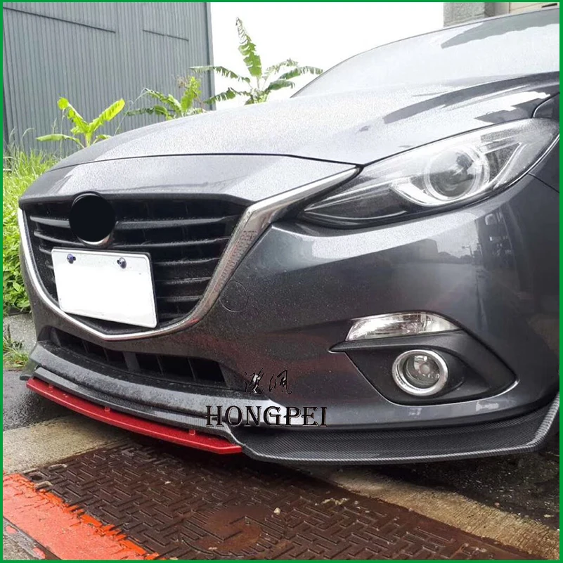 Для Mazda 3 M3 Axela- передний бампер спортивный стиль губы нижние вентиляционные решетки и диффузоры защитная пластина спойлер обшивка обшивки