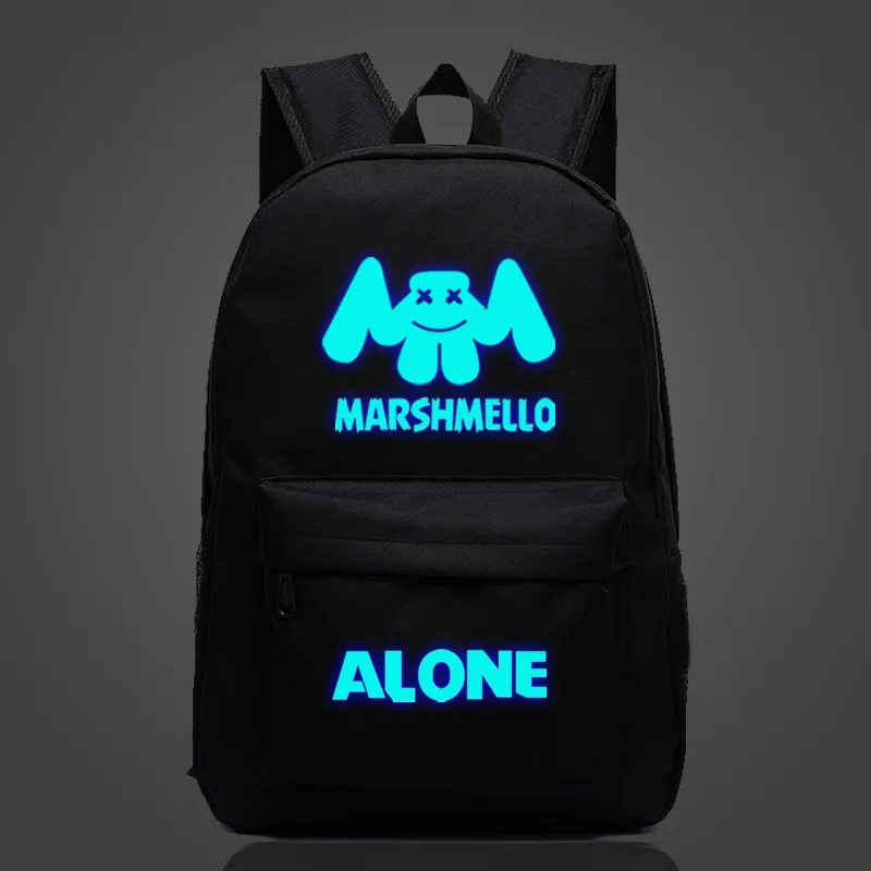 Ночник Marshmello школьный ранец 100 DJ Skrillex сумка на плечо хлопок конфеты рюкзак для