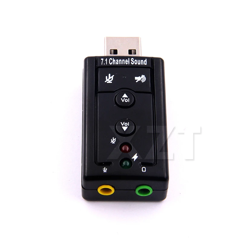 Виртуальная внешняя звуковая карта 7 1 USB к разъему 3 5 мм аудиоадаптер для