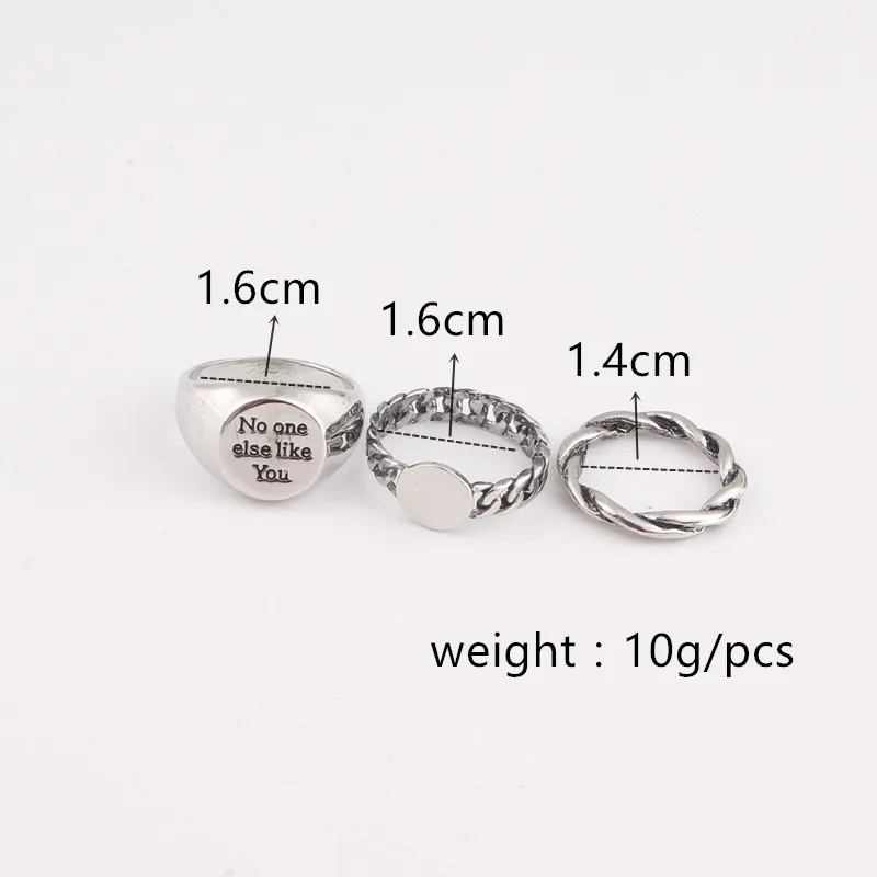 Набор Колец AECANFLY Urban модель 5 года размеры США 2D4013|mid rings|ring setknuckle band |