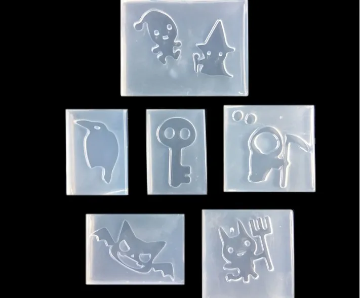 Тематика на Хэллоуин призрак череп летучие мыши из смолы декоративное рукоделие