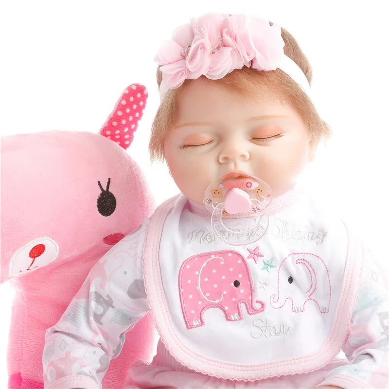 Силиконовая кукла SanyDoll 22 дюйма 55 см Реалистичная для детей|reborn silicone doll|dolls reborn
