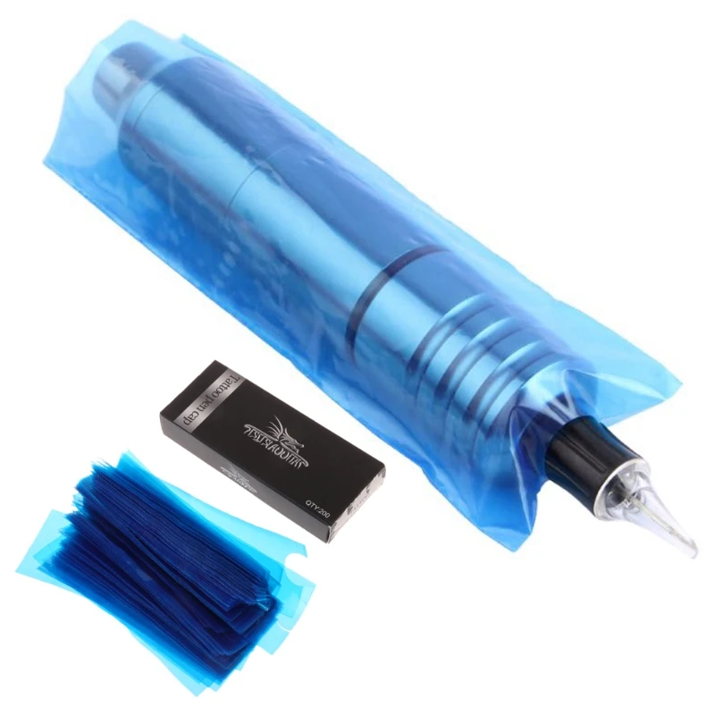 200 шт татуировки Клип шнур рукава одноразовые пластиковые гигиенические машины