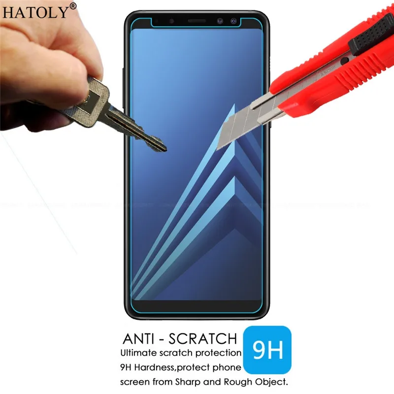 Стекло для Samsung Galaxy A8 Star закаленное стекло A9 Защитная пленка экрана 2 шт.|Защитные