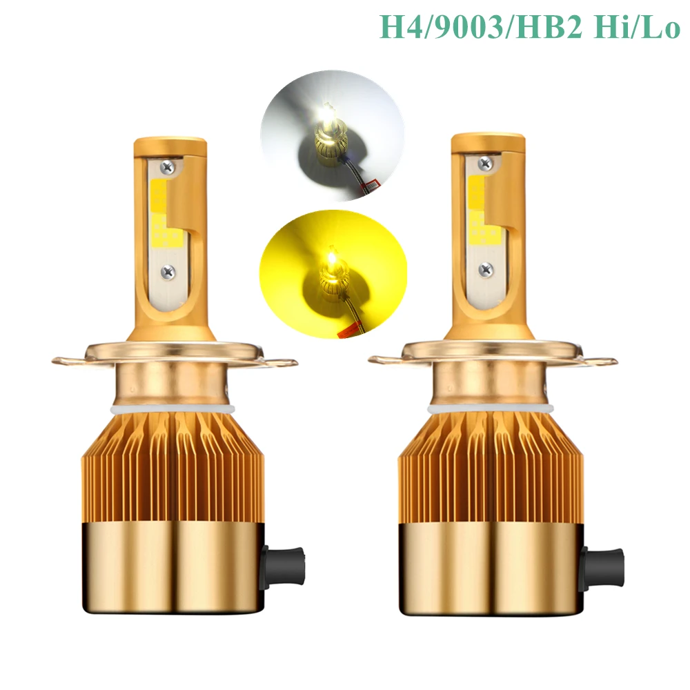 H4 H7 H11 H1 H13 H3 9005 9006 9012 H27 881 880 COB светодиодный Автомобильные фары лампы(Подол короче спереди и длиннее сзади) ЛУЧ 76 Вт 9600LM 3000K 6000K авто фары лампы