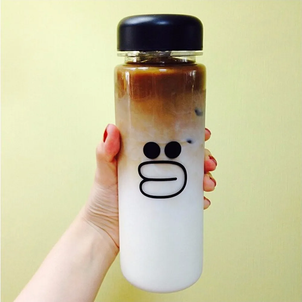 500ml Fashion Bear Pattern Sports Shaker Water Bottle For cicycle outdoor Juice Drinkware Readily Space Bottles | Дом и сад