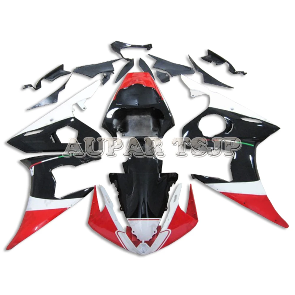 

White Red and Black Lower Complete Bodywork For Yamaha R6S 2006 2007 2008 2009 ABS Injection Full Fairing kit High Quality Cover