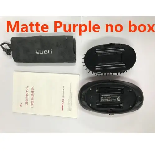 matte purple no box Xiao mi расческа mi Home yueLi портативная щетка для ухода за волосами, уход за волосами аниона, массаж головы, Антистатическая расческа для салона, инструмент для укладки - Цвет: matte purple no box