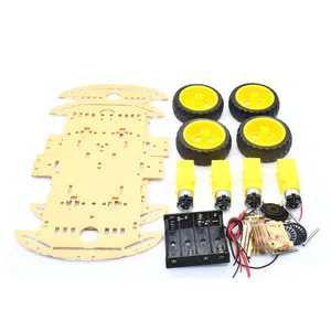 4WD Smart Robot Car Chassis Kits with Speed Encoder and Battery Box for arduino Diy Kit