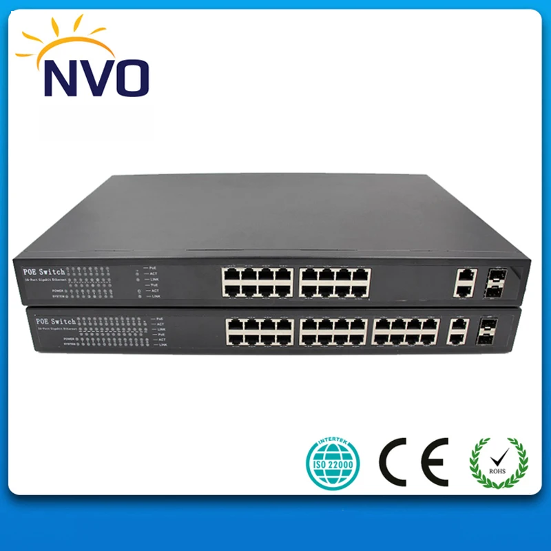 24 порта 100 Мбит/с PoE коммутатор с 2 гигабитными комбо (SFP) слотами|switch sfp|sfp portswitch sfp port