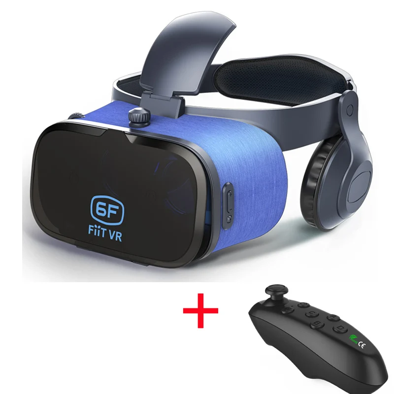 VR with Controller A Новинка! Оригинальные FIIT VR Очки виртуальной реальности 3D очки google картон с гарнитурой стерео коробка для смартфонов 4,7-6,0 дюймов - Цвет: VR with Controller A