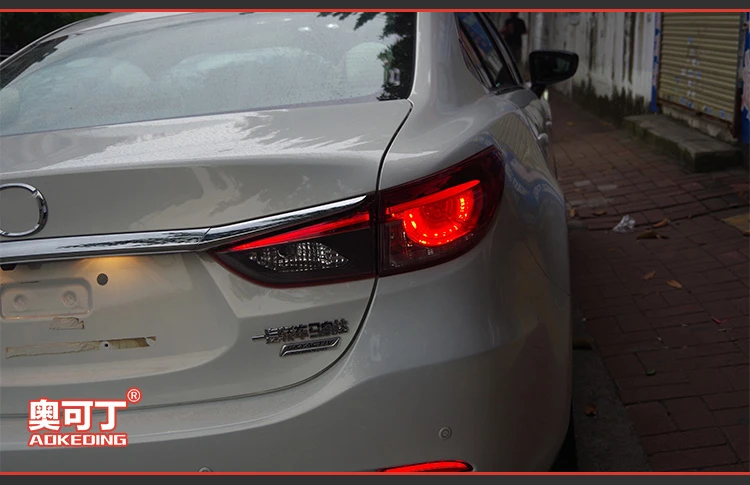 AKD автомобильный Стайлинг для Mazda 6 задние фонари- мазда 6 Atenza светодиодный задний фонарь светодиодный DRL сигнал тормоза заднего хода авто аксессуары