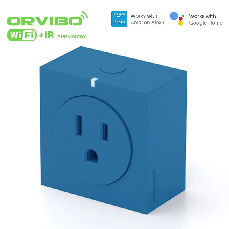 Orvibo S31 Wi-Fi розетка работает с Amazon Alexa беспроводная версия пульт дистанционного управления таймер Выключатель питания для автоматизации умного дома - Цвет: Blue Socket Plug