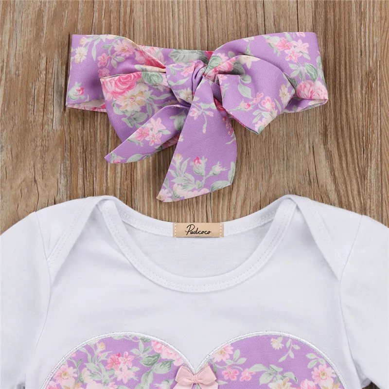 Комплект одежды для новорожденных и маленьких девочек детские комбинезоны с