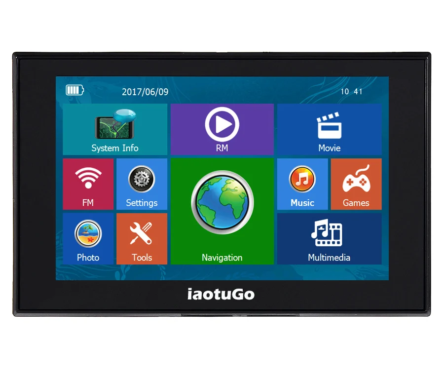 IaotuGo " HD емкостный Автомобильный gps навигатор gps навигация 256M 8G Bluetooth AV в FM игры бесплатно обновленные новые карты грузовика