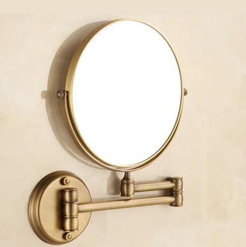 Античное складное зеркало для макияжа в ванную комнату с выдвижной лупой