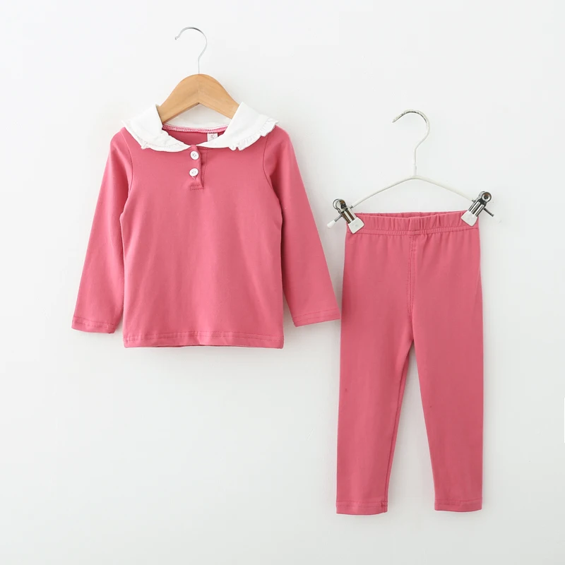 baby pajamas Suit Spring Summer girls Clothing set Kids cotton 2 pcs Children outfit home Tracksuit clothes for sleepwear | Детская
