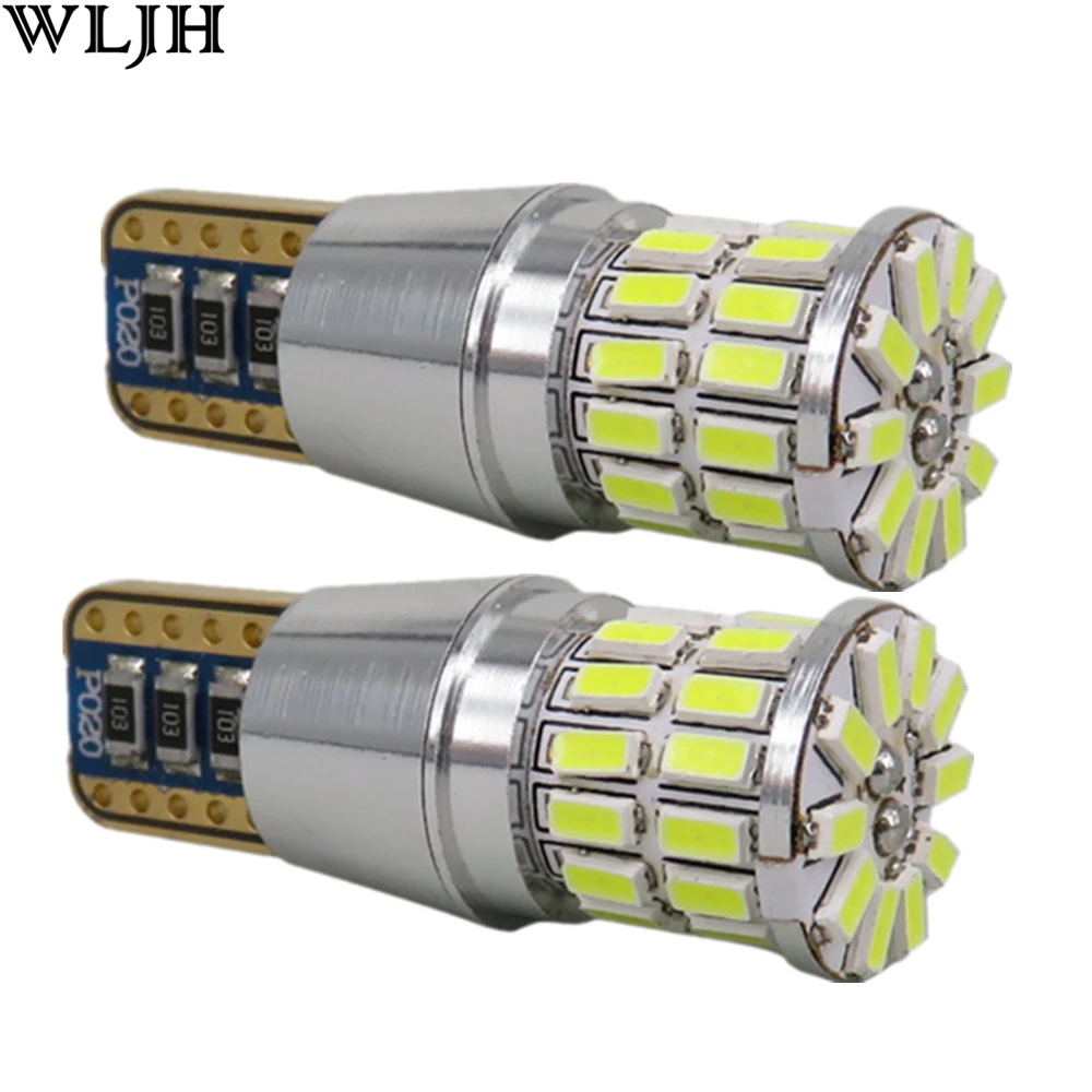 WLJH 2x Canbus LED T10 W5W просвет парковка светодиодные лампы для автомобильных фар(для AUDI A2 A4 8L 8P B5 B6 A6 4B 4F A8 D2 TT C5 C6 C7 S2 S4 Q3 Q5 Q7