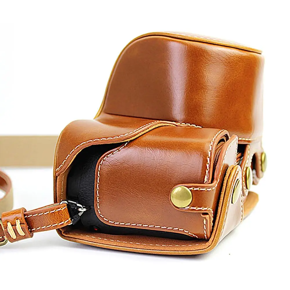 Чехол для цифровой камеры из ПУ кожи чехол с плечевым ремнем Sony A6100 A6400 A6300