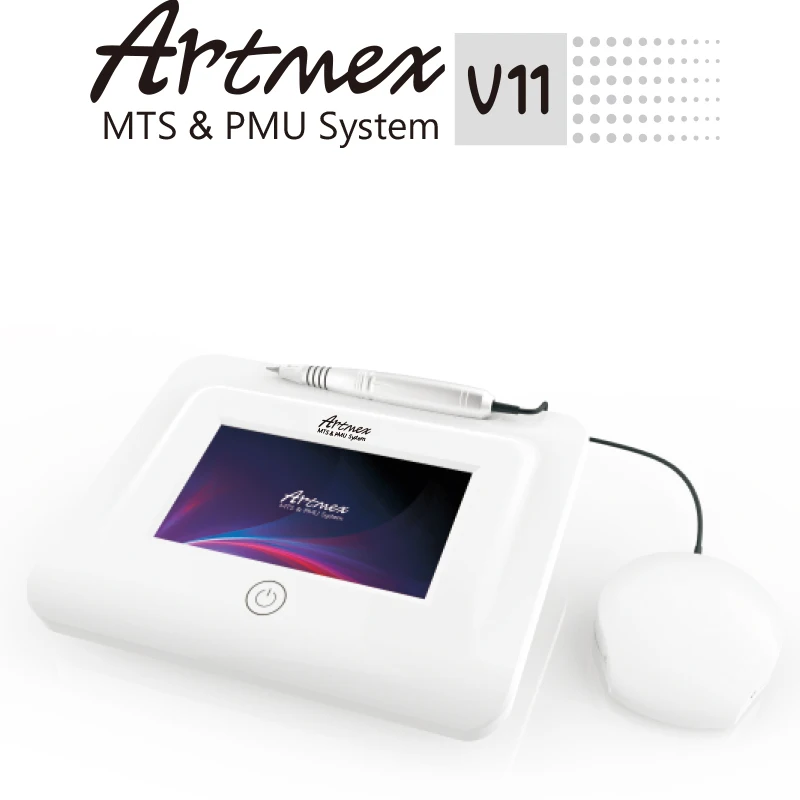 Artmex V11 Pro цифровой бровей губ татуировки машина Перманентный макияж микро-иглы терапевтическое устройство МТС пму системы
