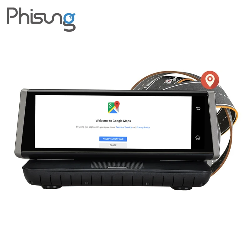 Phisung E02 8 "сенсорный 4G Android wifi GPS Full HD 1080P видеорегистратор с двумя объективами