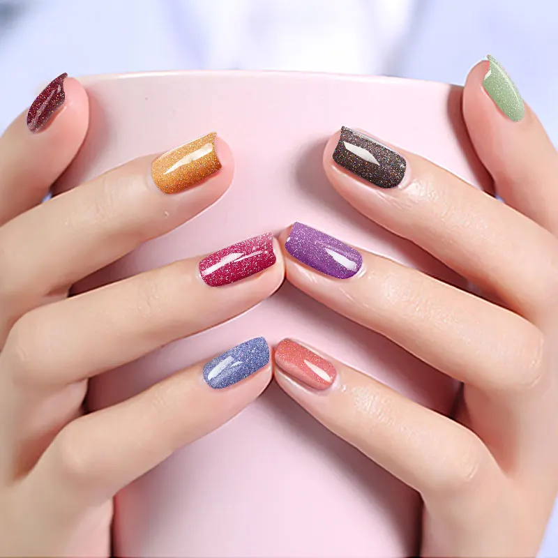 Modelones 3 шт./лот набор гель-лаков для ногтей Черный Цвет Блестящий УФ-гель лак