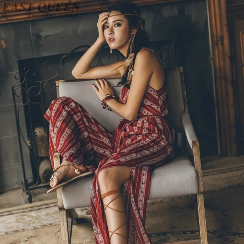 Комбинезоны для женщин boho Хиппи мексиканский элегантный пеньюар для женщин Элегантный пляжный Модный комбинезон для женщин KK2240 Y