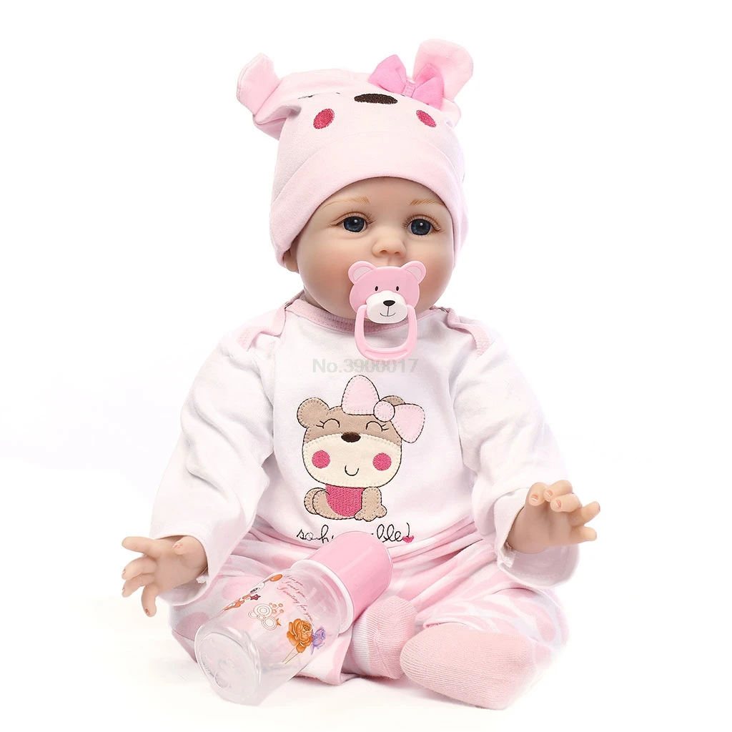 55 см NPK коллекция Reborn Baby Doll мягкий силиконовый подарок для девочек ручной работы прелестный реалистичный подарок для малышей