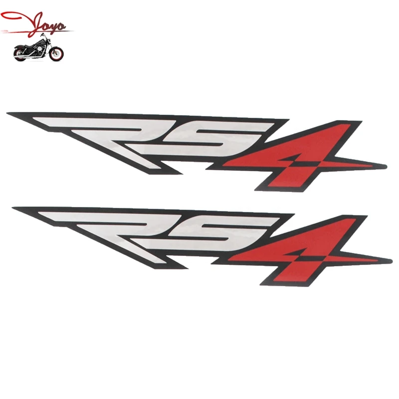 

Наклейка на топливный бак мотоцикла, наклейки-обтекатели для Aprilia RS4 Small x 2 Chrome Red Black 180 мм