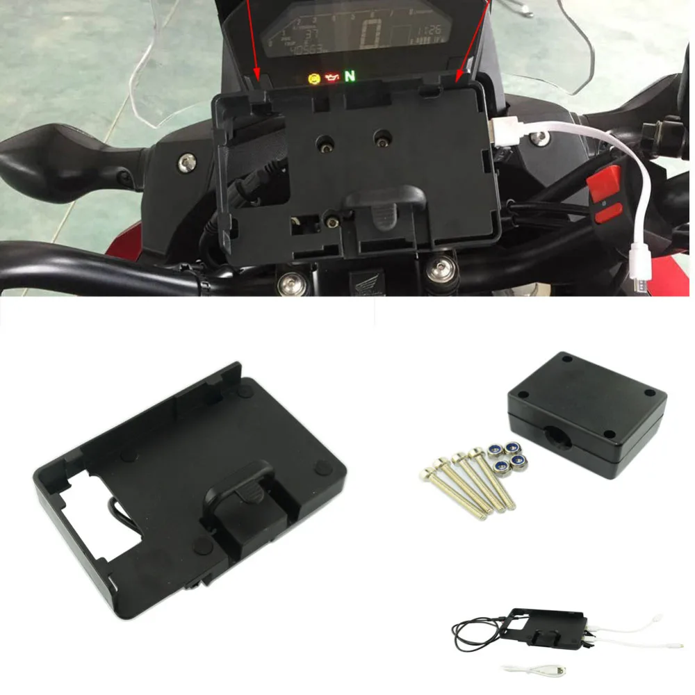 Мобильный телефон навигационный кронштейн USB для зарядки телефона BMW R1200GS 2013 2017