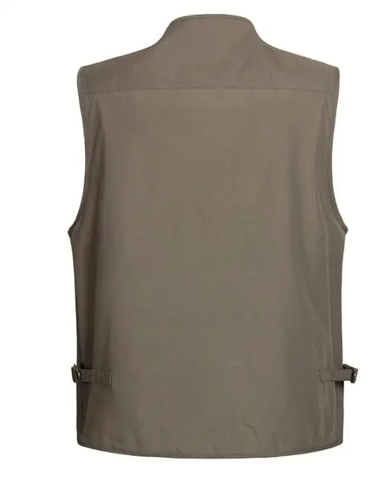 Мужские повседневные жилеты с множеством карманов Мужской без рукавов в розницу