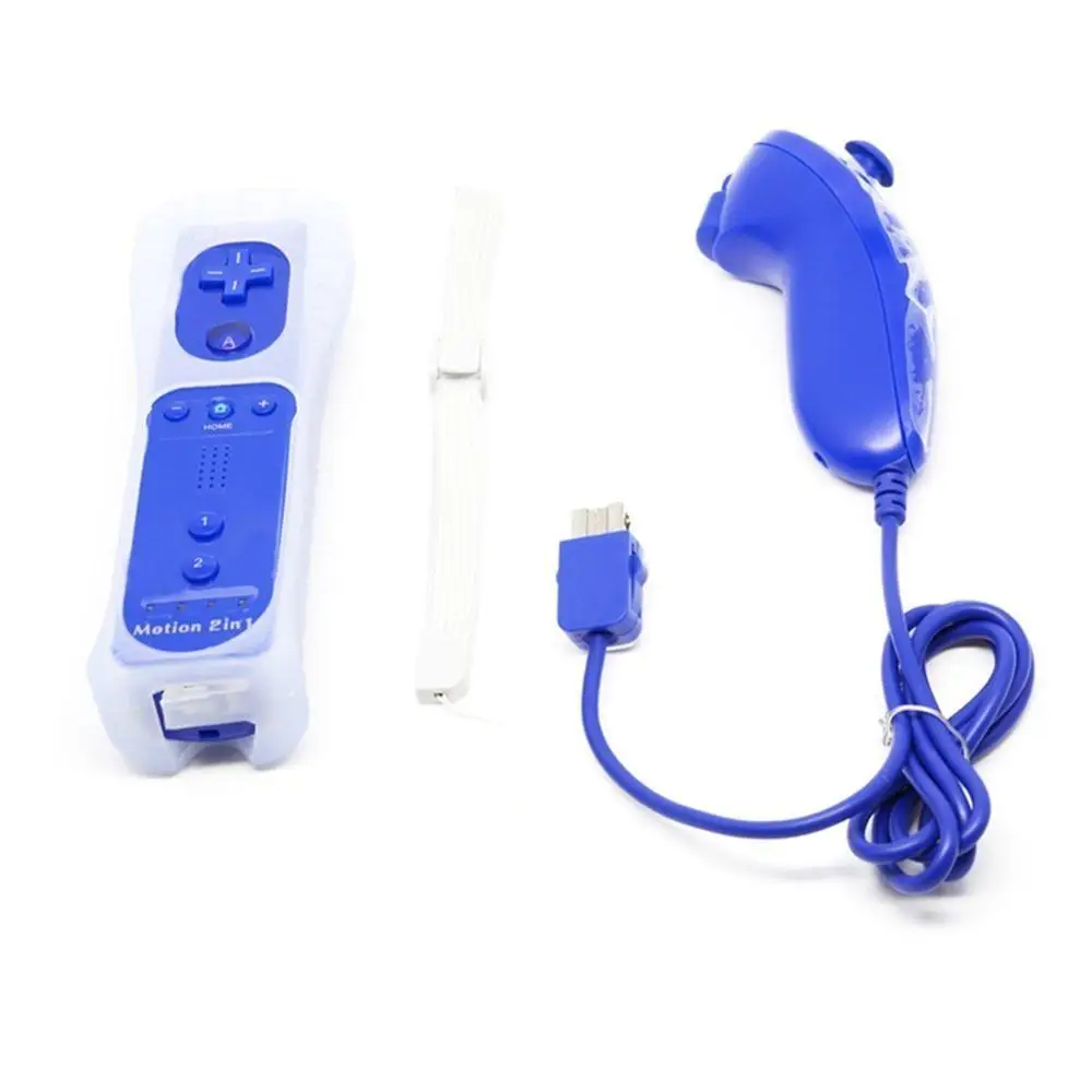 Option1 Для nintendo wii 2 в 1 беспроводной пульт дистанционного управления Встроенный Motion Plus Nunchuck для геймпада джойстик аксессуары для видеоигр - Цвет: Option1
