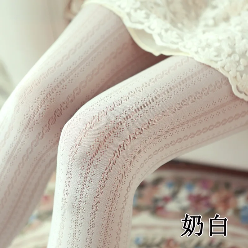 2016 г. осенние новые женские Колготки высокого качества в полоску перфорированная